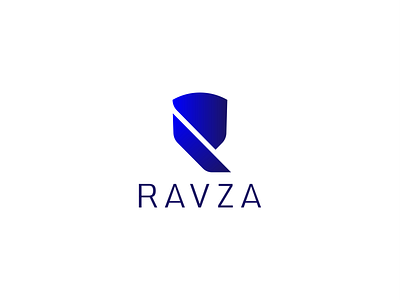 RAVZA branding design logo logotype mark secure shield logo symbol symbol icon ux web