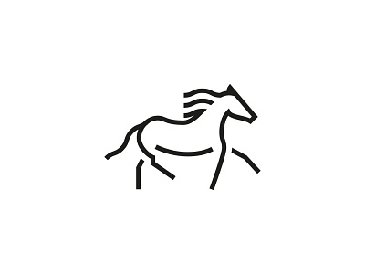 Horse animals icon logo logodesign minimal simple stroke