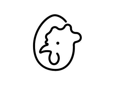 E+C chiken design egg identity symbol