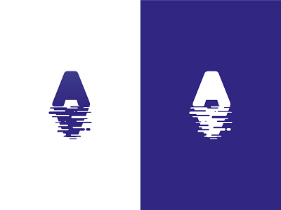 'A' reflect a logo reflect salar de uyuni water