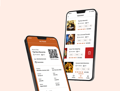 Showflex showtime mobile app app design ui ux