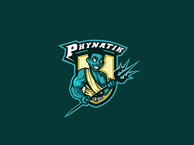 Phynatik — Atlantean Mascot Logo atlantean branding design esport esports god logo mascot sea sports water