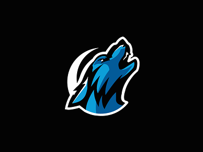 Wolf Howls — Mascot Logo design esports graphic howl howls logo mascot sports sports logo streamer twitch wolf