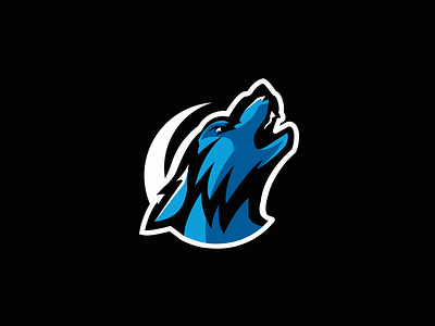 Wolf Howls — Mascot Logo