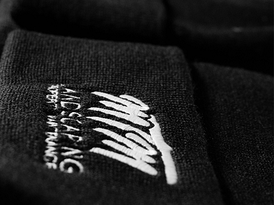 MTM Landscaping — Toques black brand branding disrupt hats landscaping mock up mockup mtm togues white wordmark