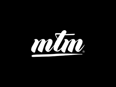 MTM Landscaping — Wordmark black calligraphy classy clean design grass identity landscaping logo white word mark
