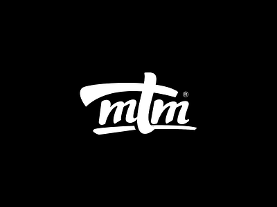 MTM Landscaping — Wordmark #2 black calligraphy classy clean design grass identity landscaping logo mark white word