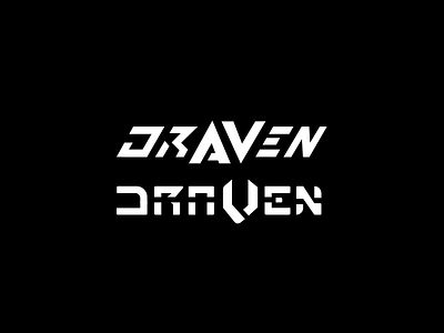 Draven — Wordmark badass branding design esports future identity logo sports streamer tech text twitch