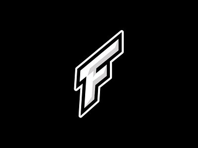 FLUXED — Sports Letter Logo branding design esports f identity logo sports text twitch