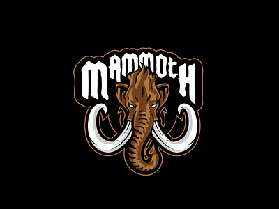 MAMMOTH — Mascot Logo animal branding design esport esports logo mammoth mark mascot sports word