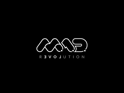 MAD Revolution — Rock Band Logo artist band branding design label letters logo m mad music rock