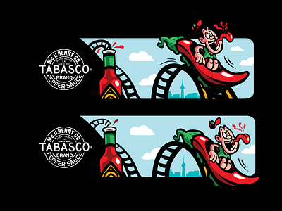 Thrill Of Tabasco — Billboards ad advertisement cartoon character hot peper spicy tabasco