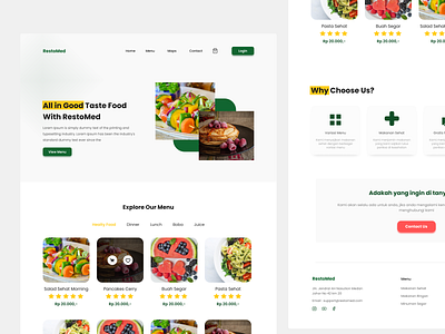 UI Design Website RestoMed app design ui ui design web design website design