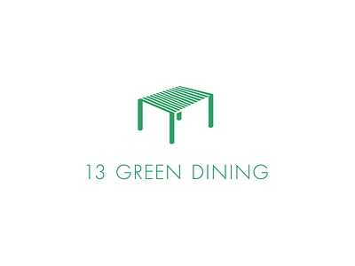 13 GREEN DINING logo