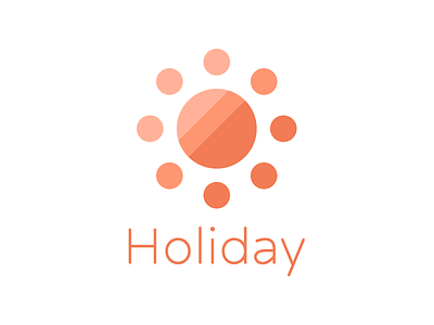 Holiday illustration logo