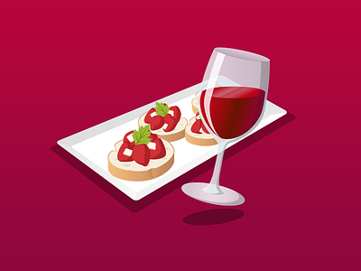 Wine icon illustration