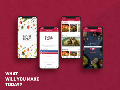 MadeEasy - Recipe App Design Concept behance concept cook cooking cooking app food food app food app design food app ui idea interaction design mobile mobile ui recipe app recipe book recipes ui user experience user interface ux