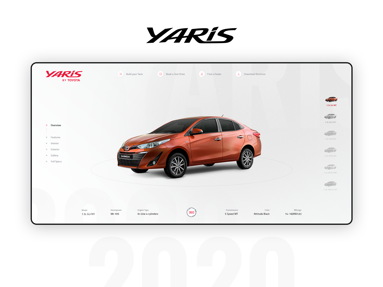 imc pakistan toyota yaris 2020 website concept by noman shahid on dribbble imc pakistan toyota yaris 2020