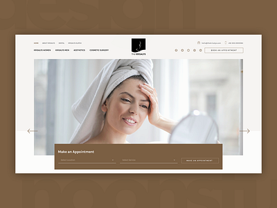 The Krisalys Web Design concept cosmetic cosmetic clinic hair salon idea interaction design layout mockup salon spa uiux user interface ux website design