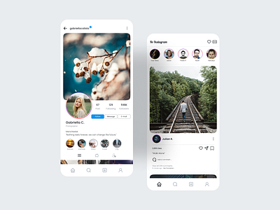 Redesign Instagram UI by Rifki T on Dribbble