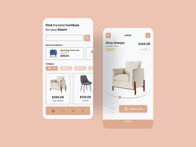 Furniture App UI design furniture furniture app furniture design mobile mobile app mobile app design mobile design mobile ui ui ui ux ui design uidesign uiux