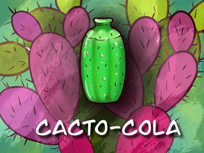 A bottle of fresh Cacto-Cola. Wanna taste?