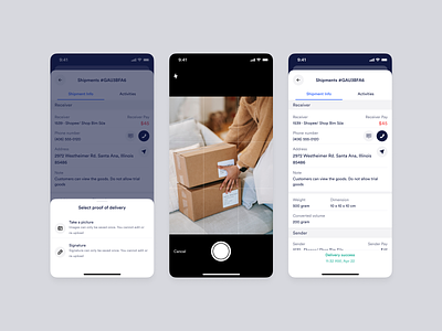 Driver App - Delivery Success app delivery driver driver app figma logistic mobile pod product proof of delivery shipper shipper app shipping ui ux