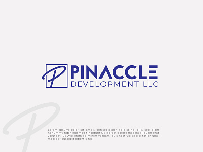 Pinaccle project | Development Company best logo business logo design development logo illustration logo logo design logodesign minimalist modern logo real estate logo sajib logo