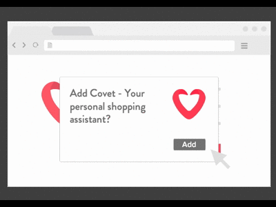 Simple bookmarklet explainer for Covet animation covet explainer
