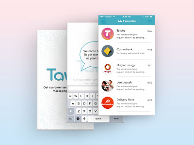 Tawk App Screens