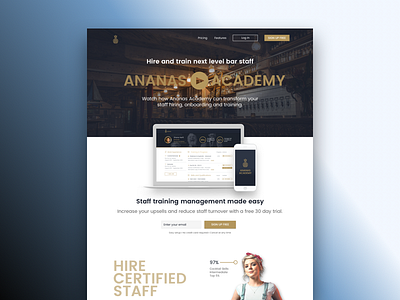 Hospitality training homepage