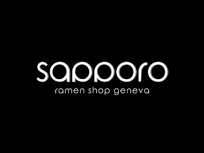 Sapporo - Ramen Shop Geneva logo logodesign logotype minimalist ramen vector website website builder
