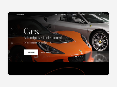 Cars & Arts branding design figma graphic design ui ux uxui web website