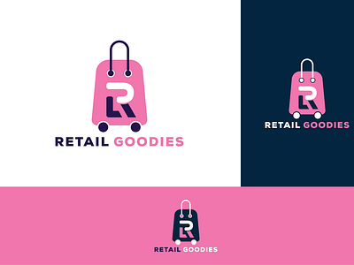 Retail Goodies branding graphic design logo minimalist uniclogo wordmark