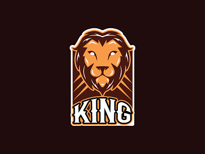 KING LION MASCOT LOGO