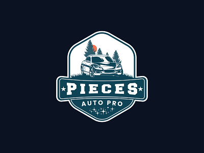 PIECES VINTAGE CAR LOGO