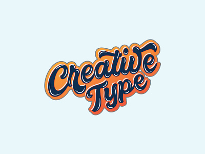 Creative Type Typography branding design graphic design icon illustration logo typography vector