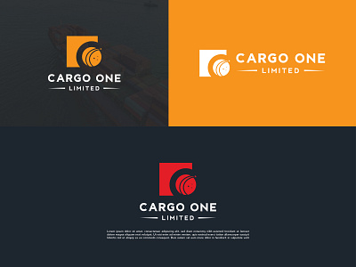 Cargo One Logo Design 2022 brand branding cargo design graphic design icon illustration logo logos mascot modern typography unique vector vinatge