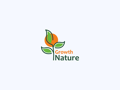 Growth Nature Logo Design 3d animation branding design dribble graphic design growth logo icon illustration logo mascot logo minimalist nature logo typography ui ux vector vintage logo