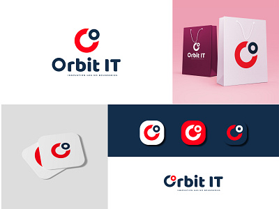 Orbit IT logo behanse branding creative design dribble email graphic graphic design icon illustration it logo logos orbit twitter typography ui usa ux