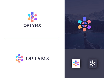 OPTYMX BRAND LOGO alphabet brand logo branding cicrle creative logo dribble ecommrce email graphic design letter logo logo trend new year o mark trendy logo