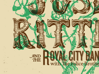 Josh Ritter botanicals handdrawn joshritter overprint typography