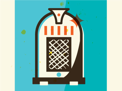 Jukebox Icon dancing icon illustration jukebox