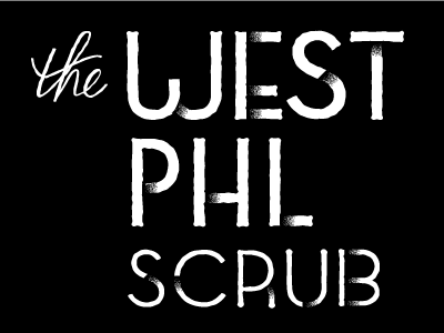 WestPHL02 custom type lettering texture vector