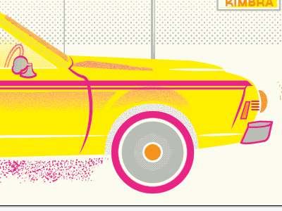 Get in the Gremlin beach screenprint foster the people tokyo police club headlights halftone stipling