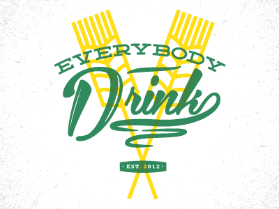 Drink 01 beer drinking logo mark overlay script typography vice wheat