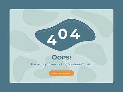 Day #008 - 404 Page 404 404 error 404 error page 404 page 404page app blue daily ui daily ui 008 daily ui challenge dailyui dailyuichallenge design organic shapes ui ux