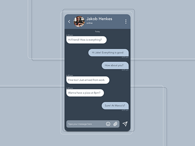 Daily UI #013 - Direct Messaging