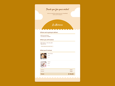 Daily UI #017 - Email Receipt app bakery daily daily ui daily ui 017 daily ui challenge dailyui dailyui 017 dailyuichallenge design ecommerce email email design email receipt receipt ui ux web design
