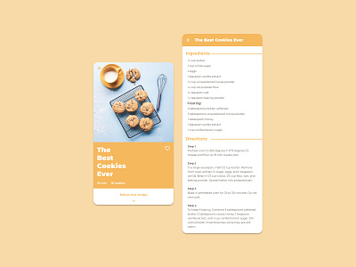 Daily UI #040 - Recipe